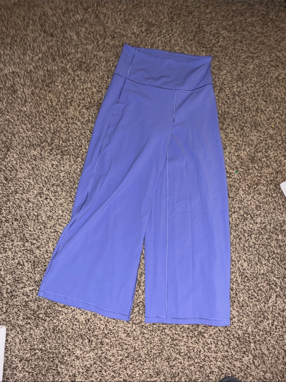 Wide Leg Purple Yoga Pants